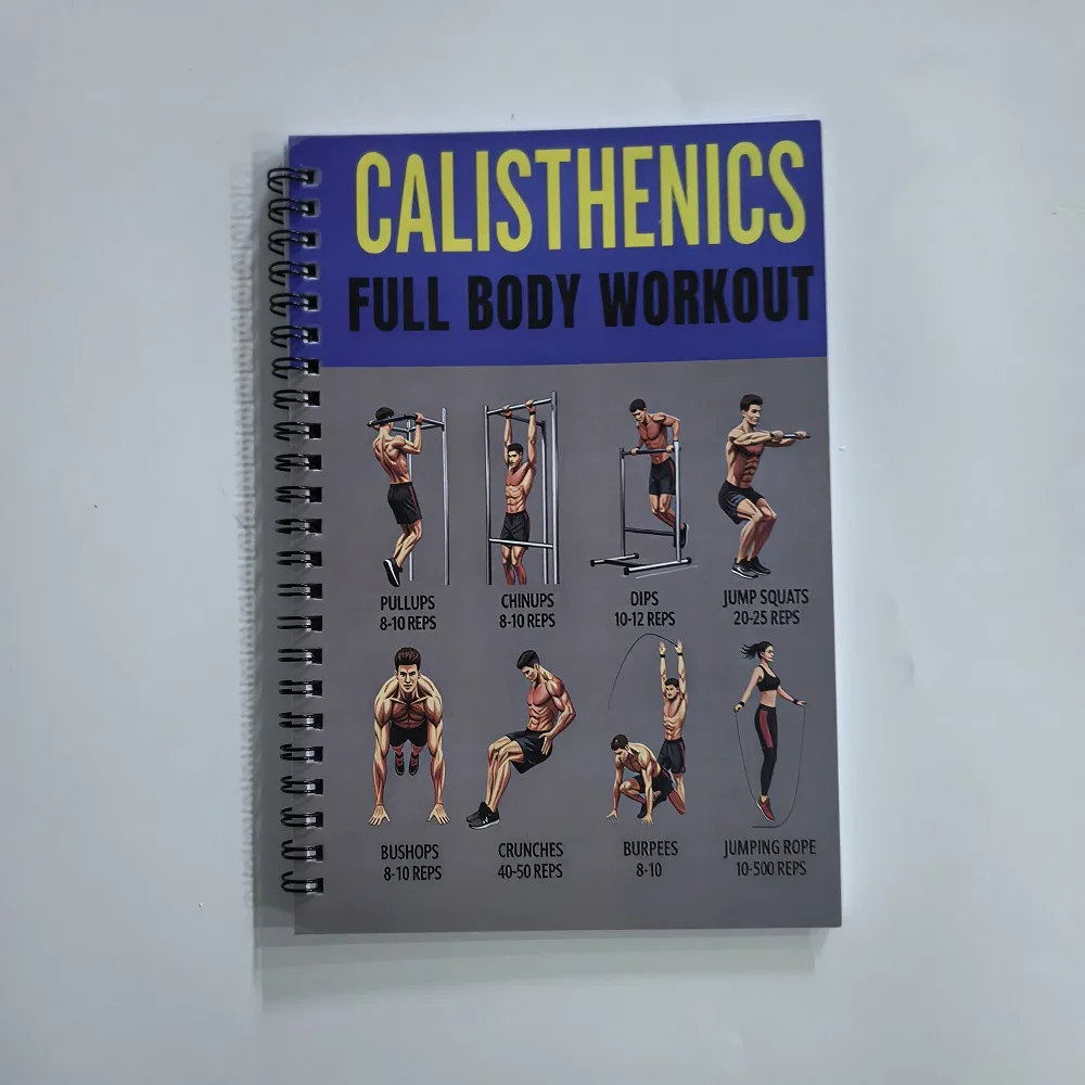 Anfänger-Calisthenics-Ganzkörper-Trainingshandbuch - Bodyweight-Training Übungs-Lernprotokoll Tagesplan Image