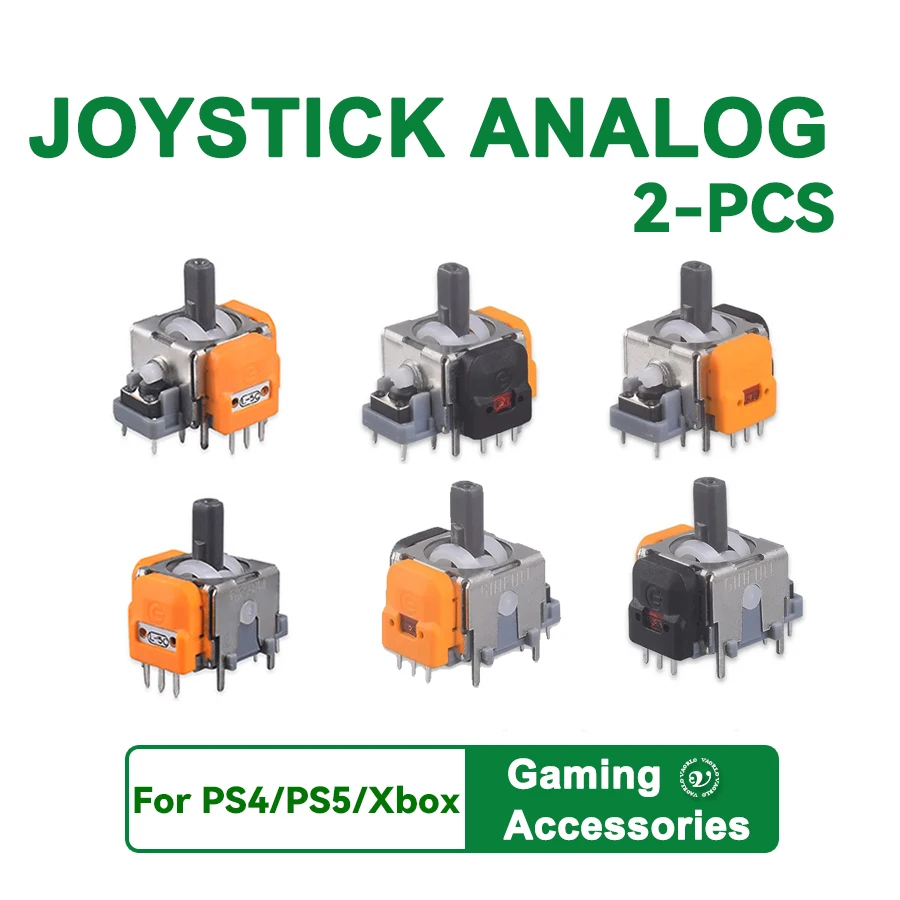 2-teiliges Analoges Hall-Effekt-Joystick-Modul mit 3D-Sensor, PS5-Controller-Zubehör, Joystick Kompatibel mit PS5/PS4/Xbox