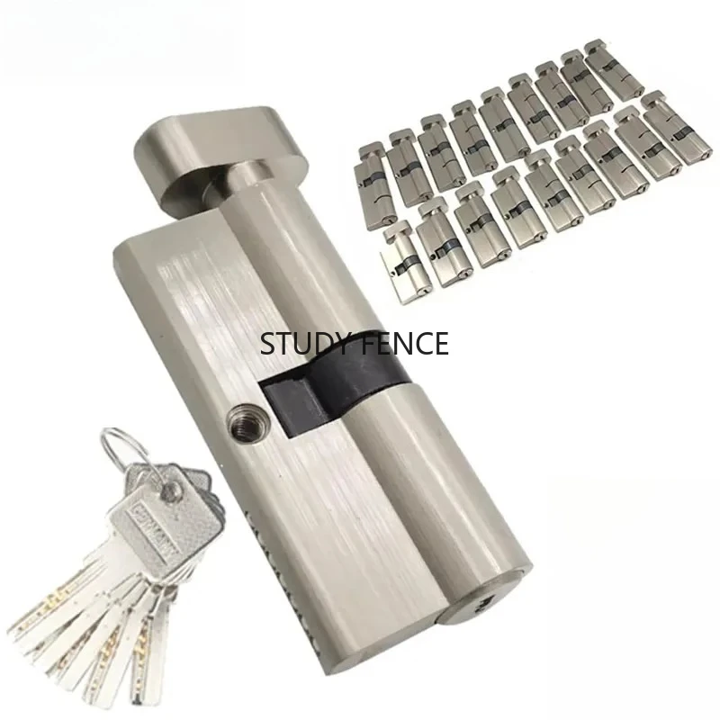 Schließzylinder, Höhe 29 mm, bringt 5 Schlüssel, mechanischer Schließzylinder, geeignet für Innentüren, Haushalts-Hardware-Zubehör