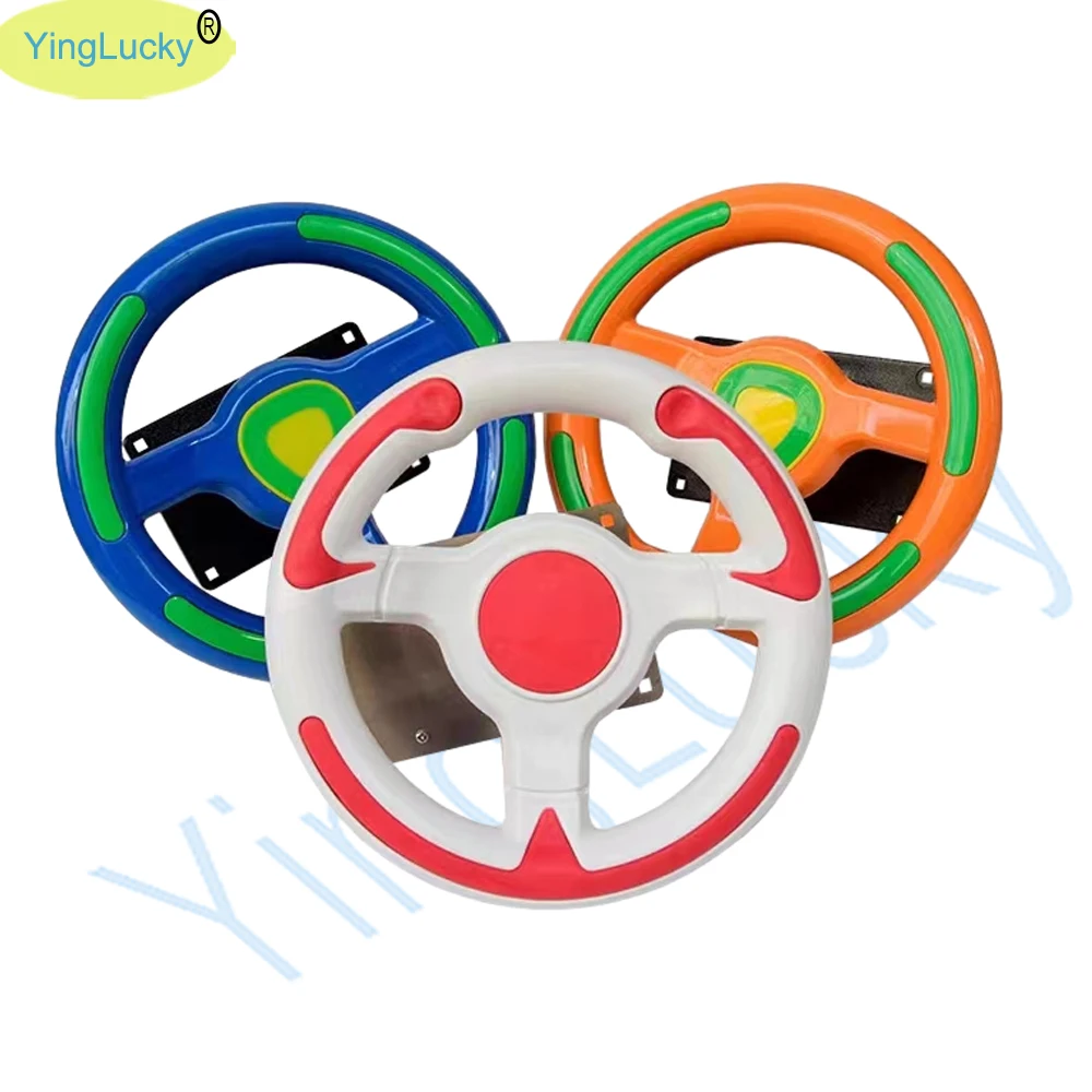 Kiddie Ride Car Games Lenkrad Kinder rennlenkrad mit Mikrosc halter einfache Version Lenkrad Arcade Image