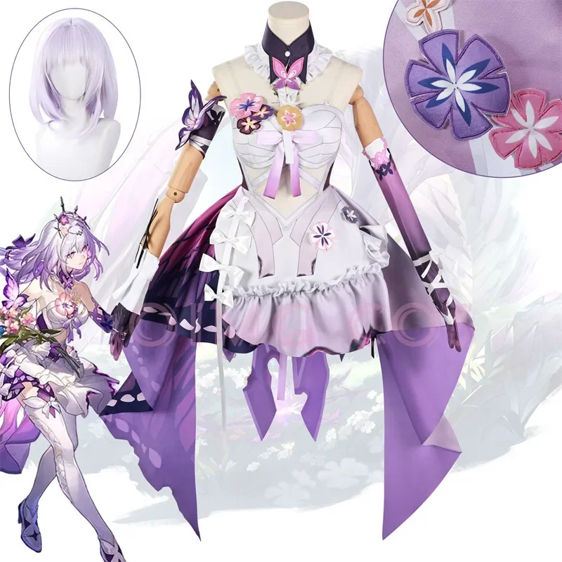 Castorice Cosplay Kostüm Honkai Star Rail Karneval Uniform Perücke Halloween Kostüme Anime Männer Spiel Image