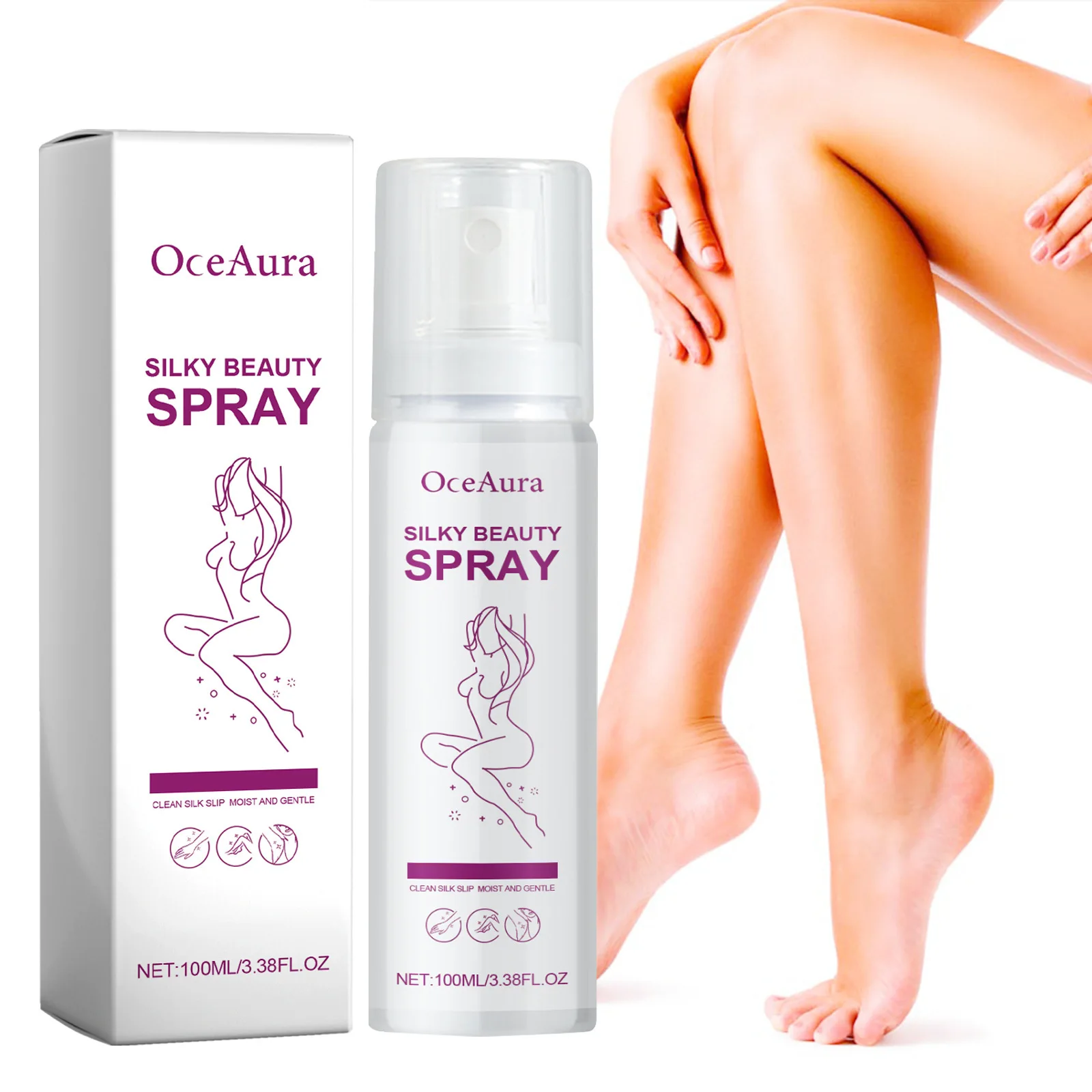 Sanftes Haarentfernungsspray, Haarwachstumshemmer, feuchtigkeitsspendend, glättend, Beine, Achselhöhlen, Epilierer, schmerzlose Enthaarungs-Mousse-Creme Image