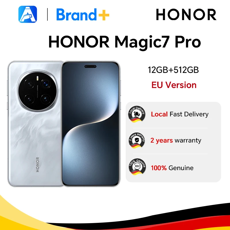 HONOR Magic7 Pro 5G, EU-Version, 5G-Smartphone, Snapdragon 8 Elite, 12GB+512GB, 100W SuperCharge, 5270 mAh Akku, 6,8 Zoll Bildschirm Image