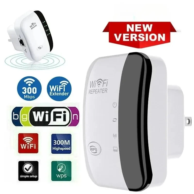 Wifi Repeater Drahtlose Signal Verstärker 2,4G Wifi Erweiterte Netzwerk Karte Hause Router 300M Empfänger für Macbook PC Zubehör Image