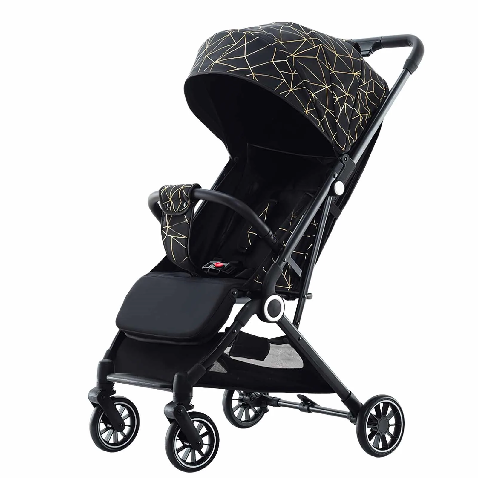 Kinderwagen, Kinderwagen, Babyautos, Kinderwagen mit vier Rädern für Kinderwagen, leichte Kinderwagen, leichter Kinderwagen