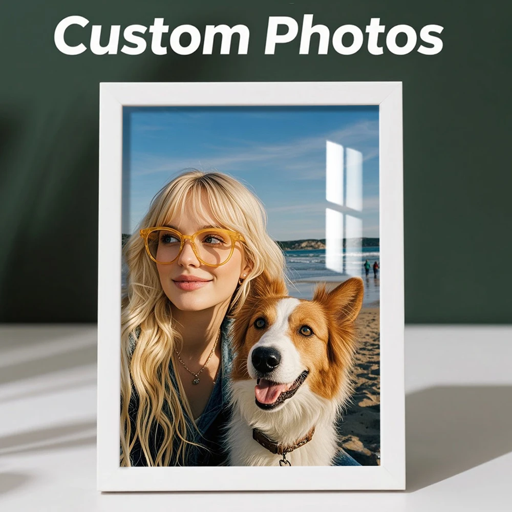 1 Stück individueller Fotorahmen, kann an der Wand montierte Bilderrahmen sein, mehrere Größenoptionen, personalisiertes Gedenkgeschenk, Heimdekorationen