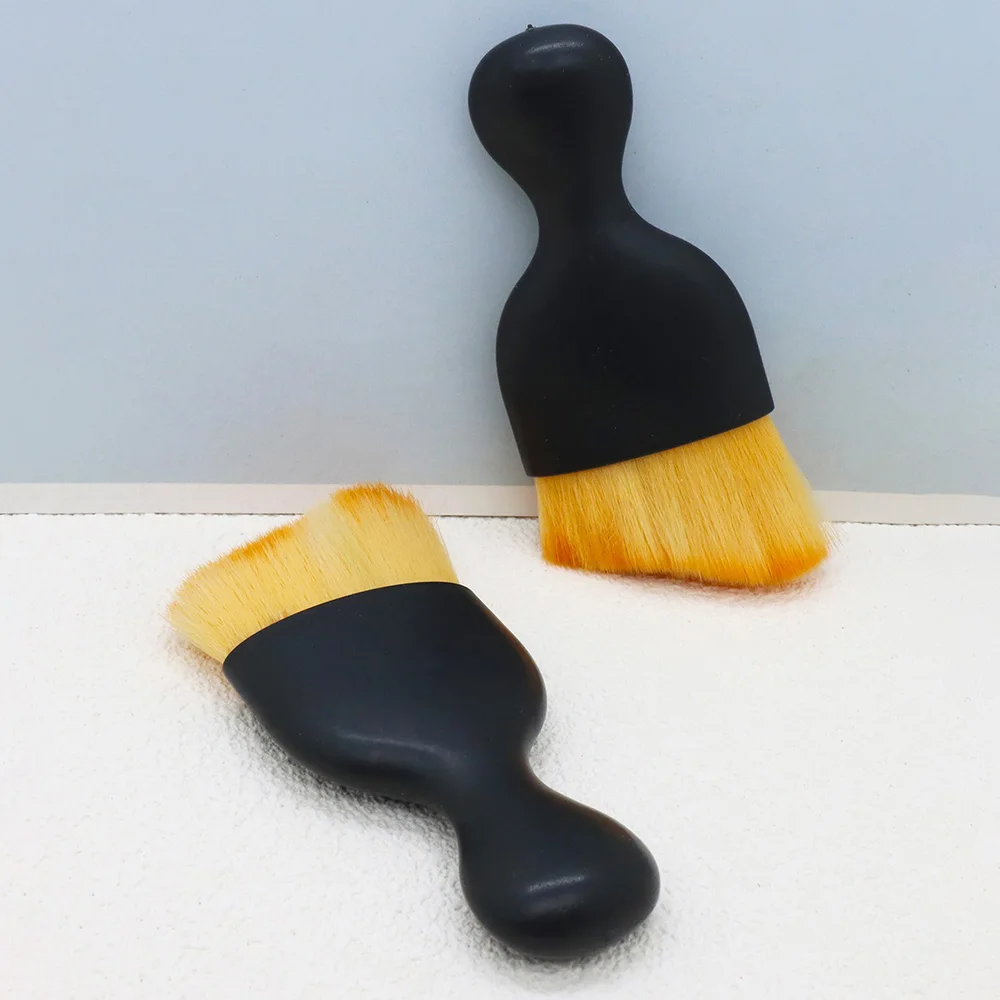 1/2 stücke Mehrzweck Weichen Borsten Nagel Pinsel Ergonomische Griff Nail art Nützliche Make-Up Werkzeug Reinigung Staub Entfernung Detaillierung Werkzeuge Image