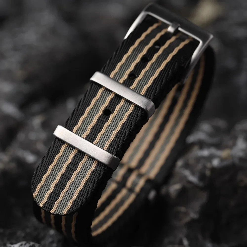 20 mm hochdichtes Nylon-Uhrenarmband für Omega Seamaster 007, Ersatzband, weiche Riemen, universelle Sport-Uhrenarmbänder für Herren und Damen Image