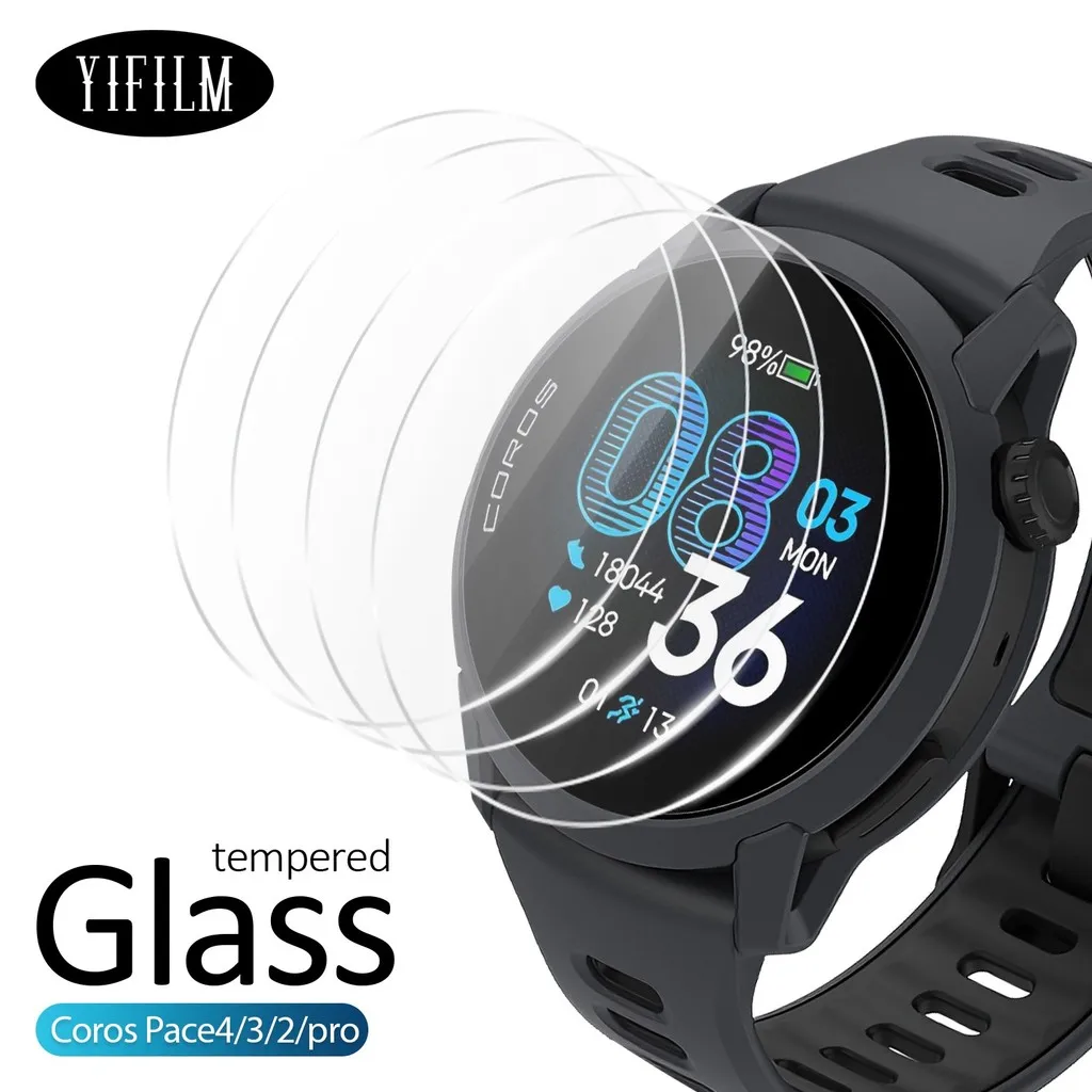 HOBBIT 2.5D HD Klarglas für Coros Pace 4 3 PRO Smartwatch 9H gehärtetes Glas Displayschutzfolie Kratzfest für Coros Pace2 Image