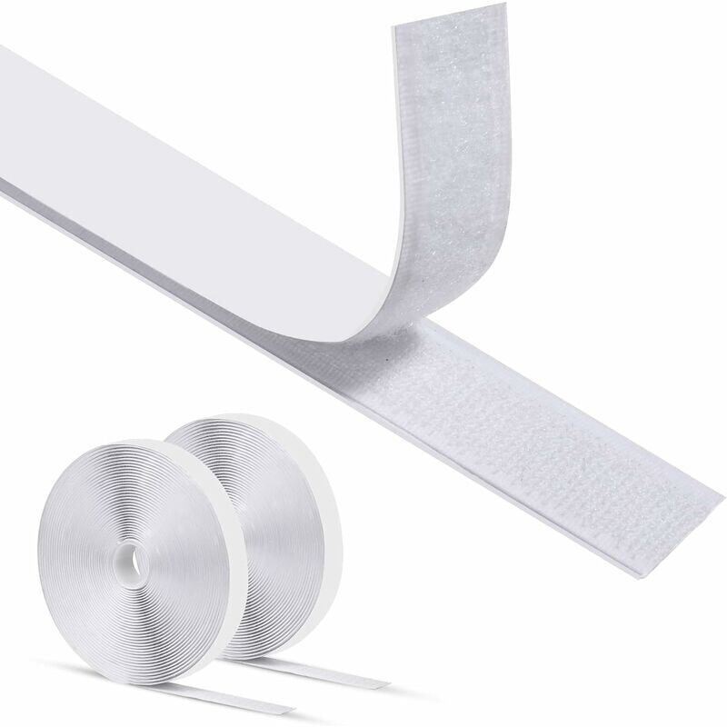 Nastro Adesivo Antigraffio Biadesivo Choyclit 25 M X 20 Mm, Nastro Adesivo Antigraffio, Nastro Adesivo Antiscivolo Con Velcro, Nastro Adesivo Antigraffio