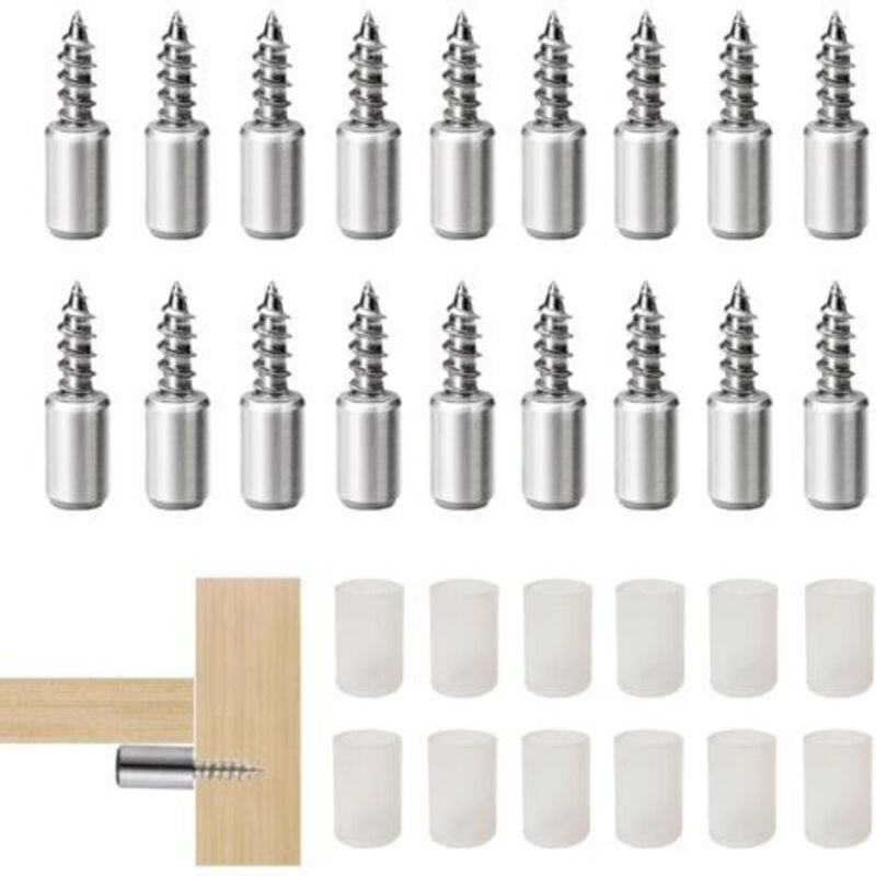 Lablanc - 36 Pezzi Di Pioli Di Supporto Per Mensole, Staffe Per Mensole, Pioli Di Supporto Per Mensole A Parete, Staffe Per Mensole, Perni Per Mensole, Staffe In Metallo Per Mobili, Armadi, Librerie