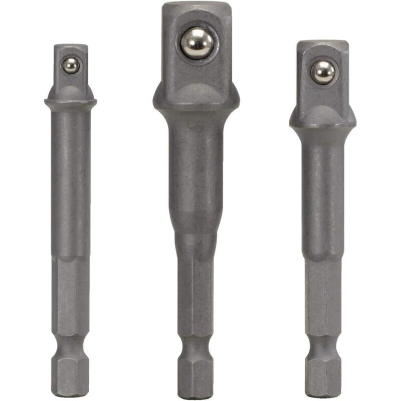 Gabrielle Set Di Adattatori Per Bussola Con Impugnatura Esagonale E Testa Quadrata, Set Di Adattatori Per Bussola Da 3 Pezzi 1/4 (65 Mm)-3/8 (65 Mm)-1/2 (73 Mm)