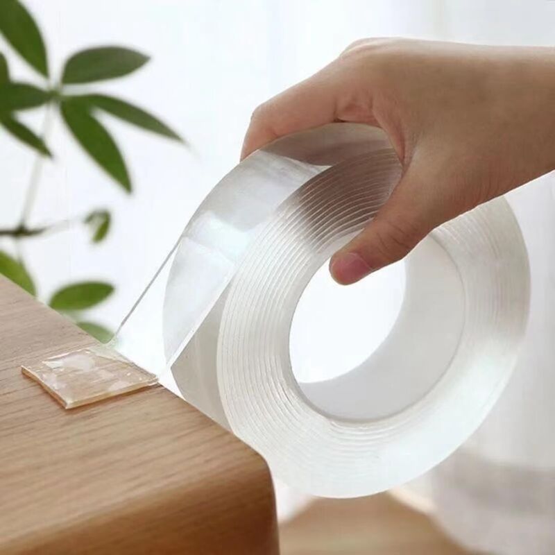 Nastro Biadesivo Extra Forte Nano, Nastro Biadesivo Extra Largo, Nastro Adesivo Biadesivo Potente Per Montaggio, Nastro Adesivo Trasparente Per Poster, Dipinti E Decorazioni (5 M X 3 Cm)