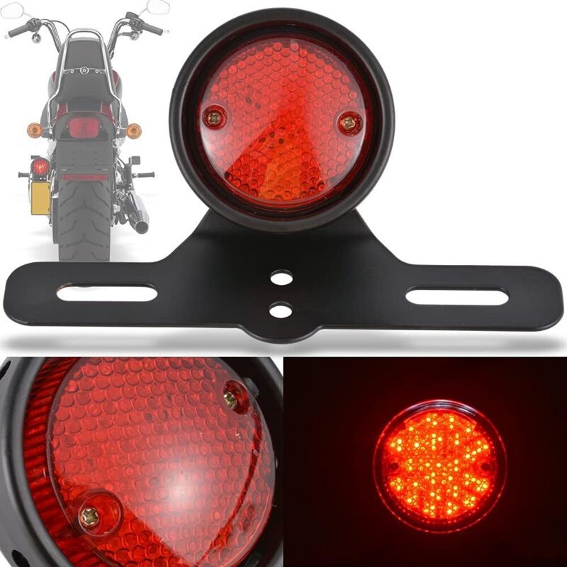 Per Luci Freno Moto Per Luce Posteriore A Led Per Moto 125 Clr Luce Freno Moto, Luce Posteriore In Lega Di Alluminio Luce Freno Posteriore A Led Accessorio Moto Nero