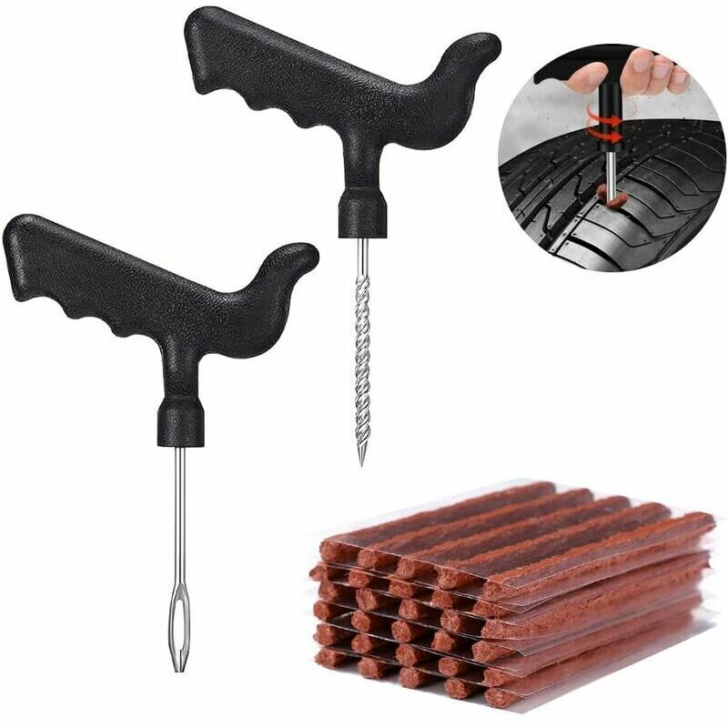 Kit Di Riparazione Pneumatici Da 32 Pezzi, Kit Di Riparazione Pneumatici Con Punte Da Trapano, Kit Di Riparazione Pneumatici Per Forature Di Pneumatici Per Auto