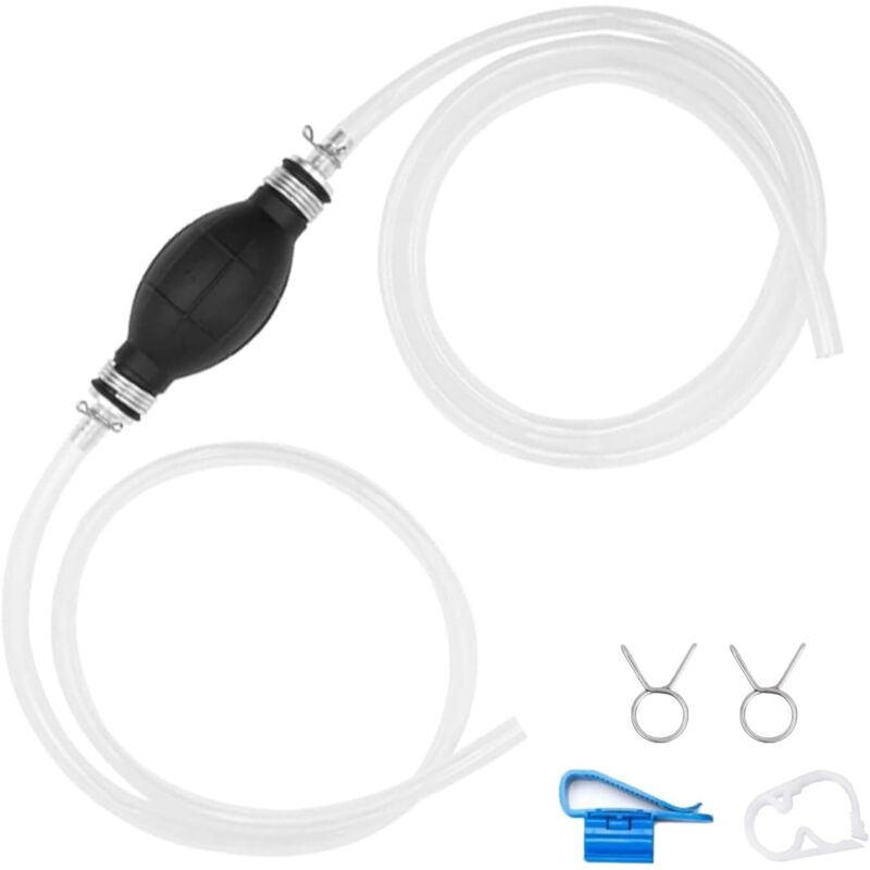 Pompa Manuale Per Carburante, Pompa Manuale, Pompa A Mano, Pompa Manuale Per Acqua, Applicabile Al Trasferimento Di Liquidi, Carburante, Benzina, Gasolio, Con 2 Tubi In Pvc E Clip Di Fissagg - Lablanc