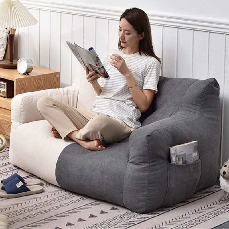 Lazy Bean Bag Sofas, riesiges, bequemes Sitzsack-Sofa, doppeltes, niedliches, flauschiges Wohnzimmer, Sofas, großes, modernes Schlafzimmer, Tatami-Couch