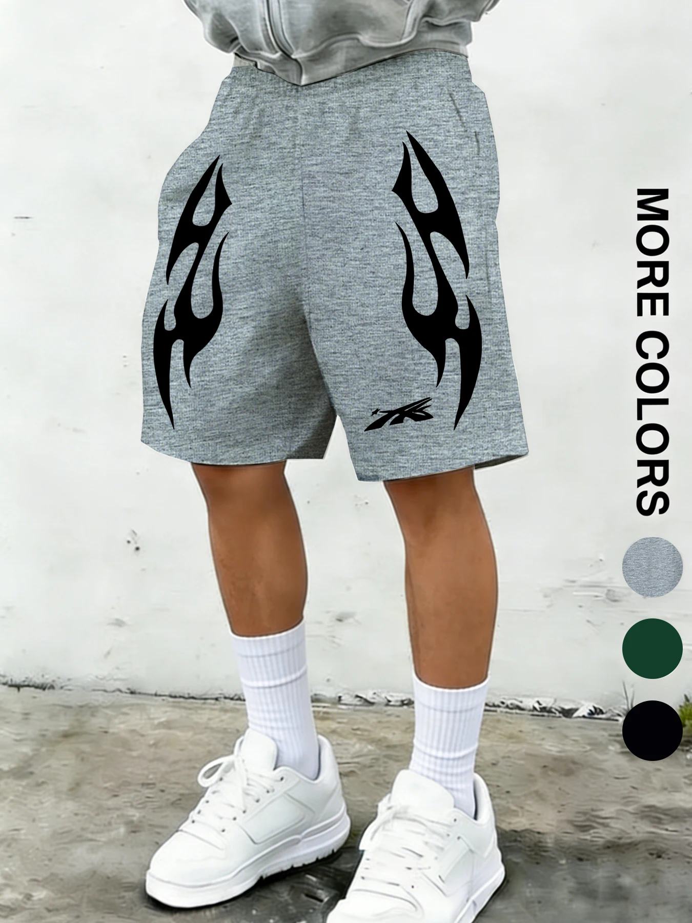 Amerikanische High-Street-Herrenshorts mit einzigartigen Prints; locker sitzende, vielseitige Sommer-Freizeit- und Sportshorts. Image