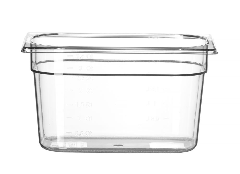 12x Gastronorm-Behälter 1/4,GN 1/4,4L,Transparent,265x162x(H)150mm Image