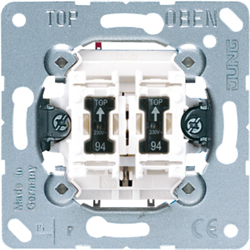 Jung Doppel-Taster 10AX 250V 535 U 5 535U5 Image