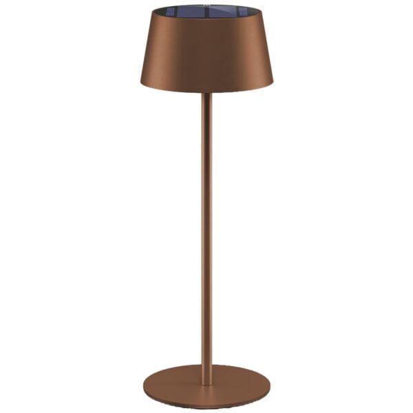 goobay Solar LED-Tischlampe Bronze