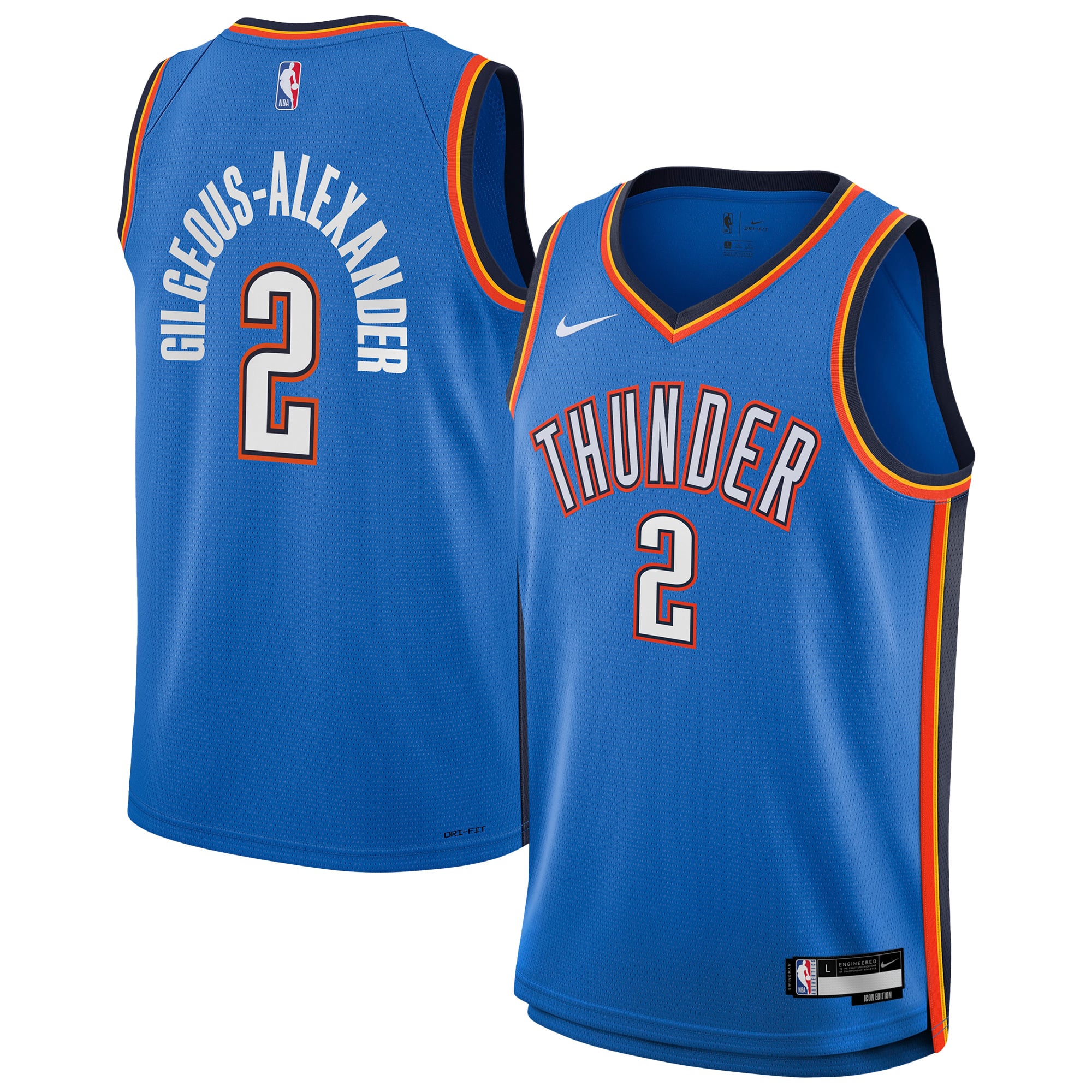 Oklahoma City Thunder NBA Youth Icon Swingman Jersey NE - Shai Gilgeous-Alexander - NBA Store DE