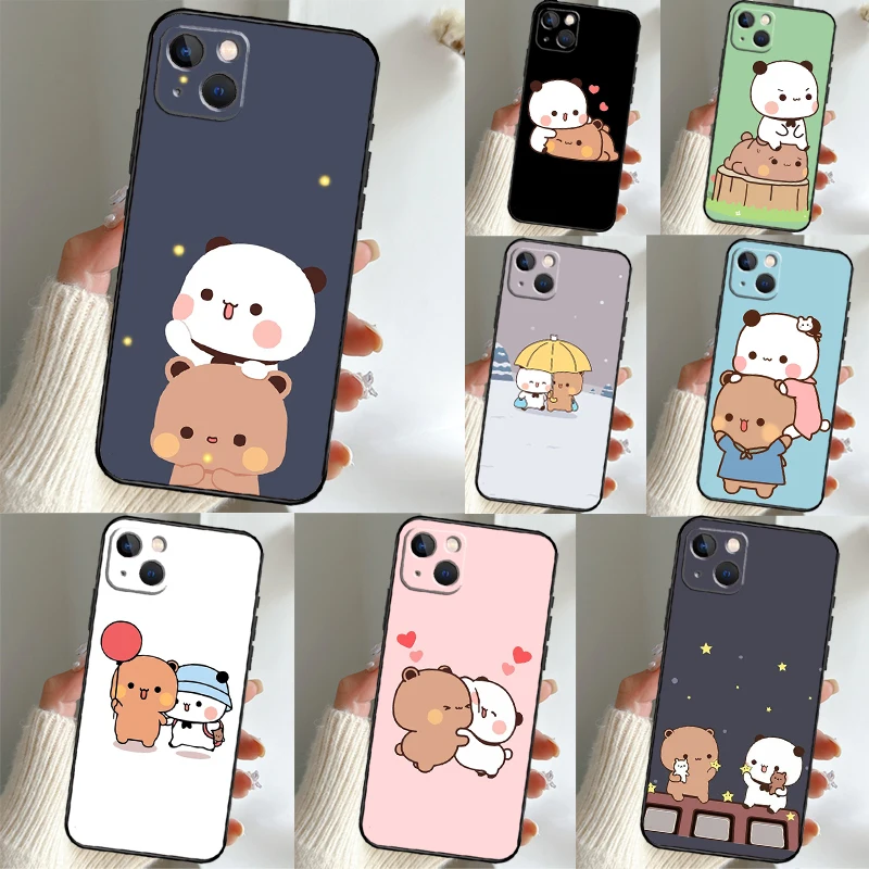 Niedliche Bu DuDu Handyhülle für iPhone 16 15 14 12 11 13 17 Pro Max Mini 15 16 Plus 16e 17 Air Funda Cover Image