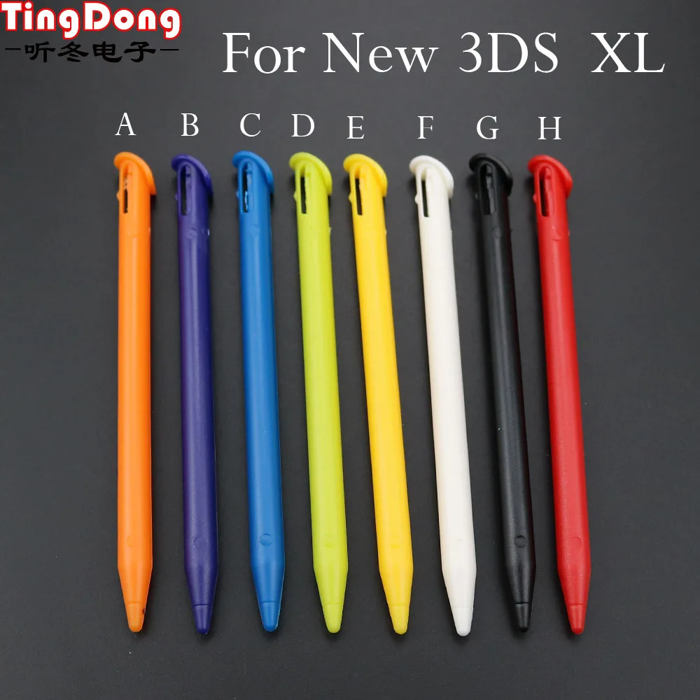 TingDong 8 Stück/Set Mehrfarbiger Kunststoff-Touchscreen-Stift Stylus Tragbarer Stift Touchpen-Set für New 3DS XL LL Image