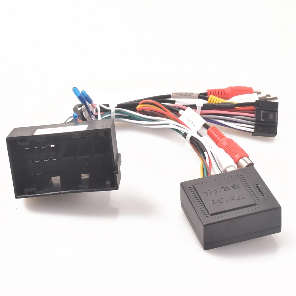Auto Radio Stereo Kabelbaum Kabel Adapter Android für Jeep Wrangler Cherokee Compass Grand Commander 2017 + Für Fiat 500 2016 Image