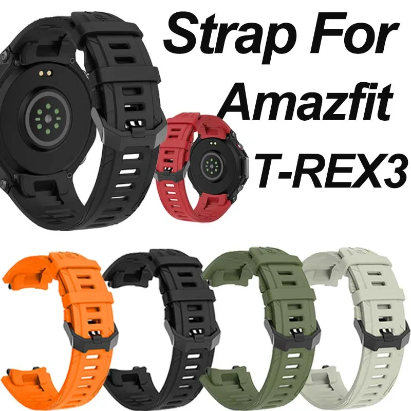 Armband kompatibel mit Amazfit T-Rex 3 Uhrenarmband, Silikonarmband, verstellbares Ersatzarmband für Amazfit T-Rex 3 Uhr Image