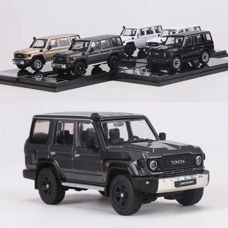 GCD 1:64 LAND CRUISER LC70 LC76 SUV Legierung Auto Druckguss & Spielzeug Fahrzeuge Auto Modell Miniatur Maßstab Modell Auto Spielzeug für Kinder Image