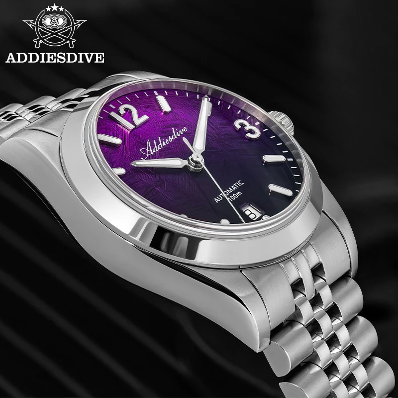 ADDIESDIVE Neue Uhren AD2547 Saphir 39mm Luxus Herren Automatik-Armbanduhr Japan 8215 Mechanisch BGW9 Leuchtend Wasserdicht 100m Image