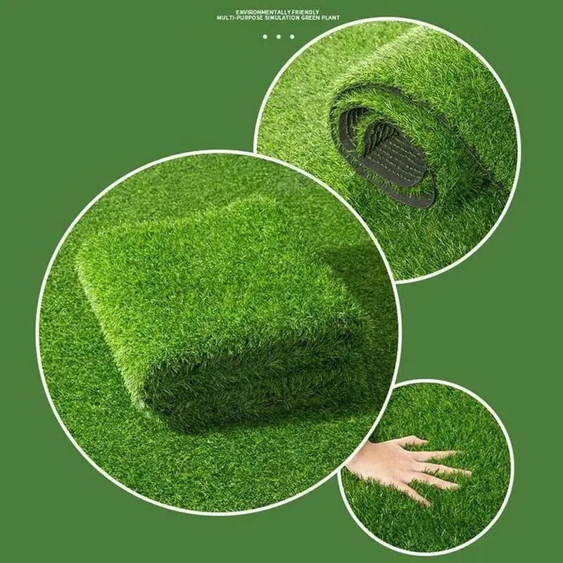 100*50cm Kunstrasen Synthetischer Rasen Grüner Kunstgras-Teppich für Innen und Außen Haustierfreundlicher Hundeteppich Heimdekoration Image