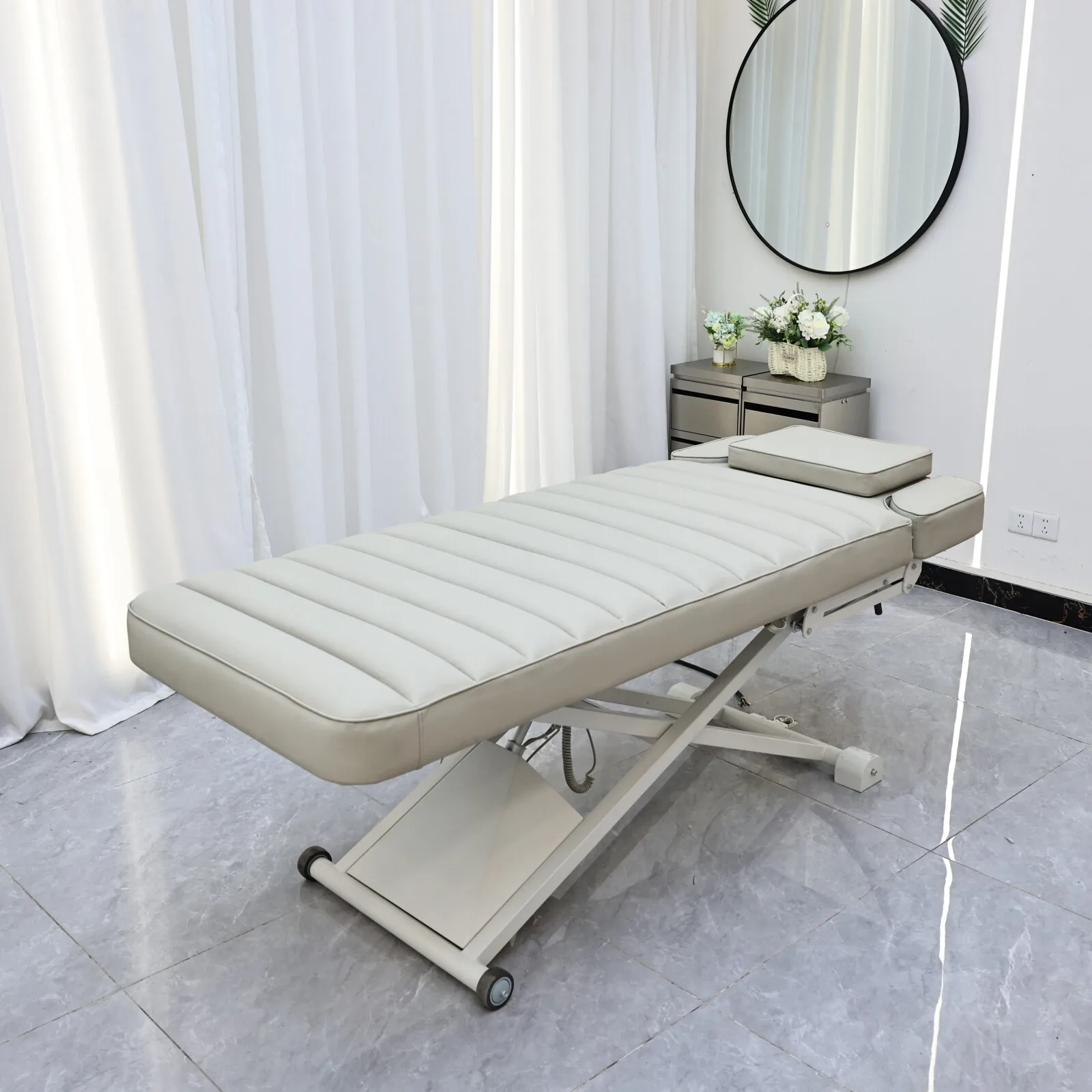Nouveau Lit de Spa Facial Électrique 2026, Table de Massage Hydro, Table de Beauté Réglable pour Salon, Meuble de Salon de Massage et de Beauté pour Extensions de Cils