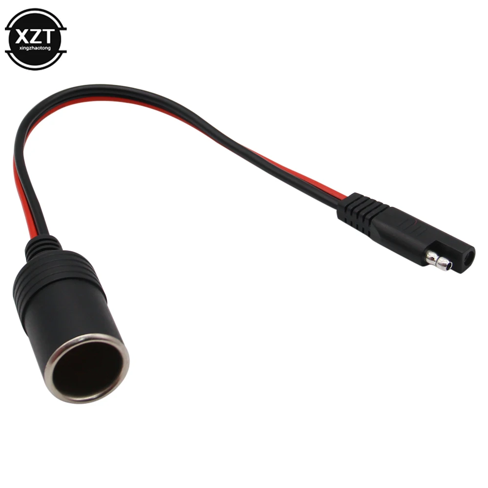 1 Stück 12V 24V Zigaretten anzünder buchse zu sae mit sae 2-poligem Schnellverschluss-Trenn stecker 14awg Verlängerung kabel Image