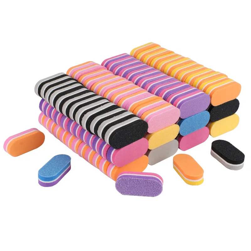 10/20/40Pcs Mini Nägel Schwamm Datei Puffer Block Doppel Farbe Polieren Schleif Datei Pediküre Maniküre Werkzeug gel Suplies Zubehör Image