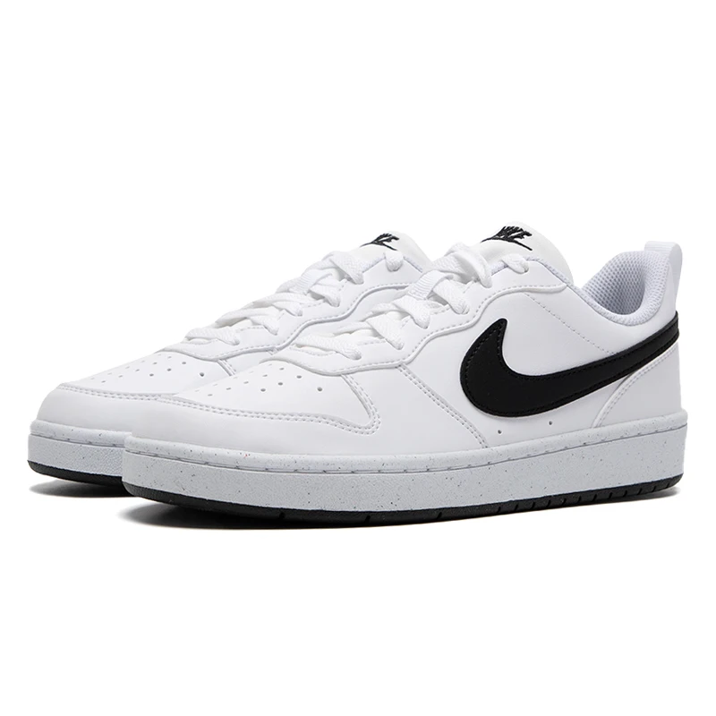 Nike Damenschuhe Court Borough Low (Gs) Atmungsaktive und bequeme Freizeitschuhe Modische Low-Top-Sneaker Sportschuhe Dv5456-104