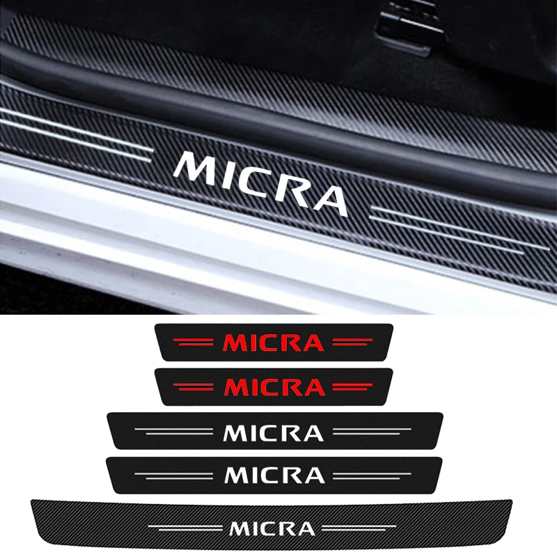 Autotür schwelle Anti-Kratzer Aufkleber Klebeband Schutz folie Styling für Nissan Micro Emblem Juke Leaf Sentra Note Patrol Image