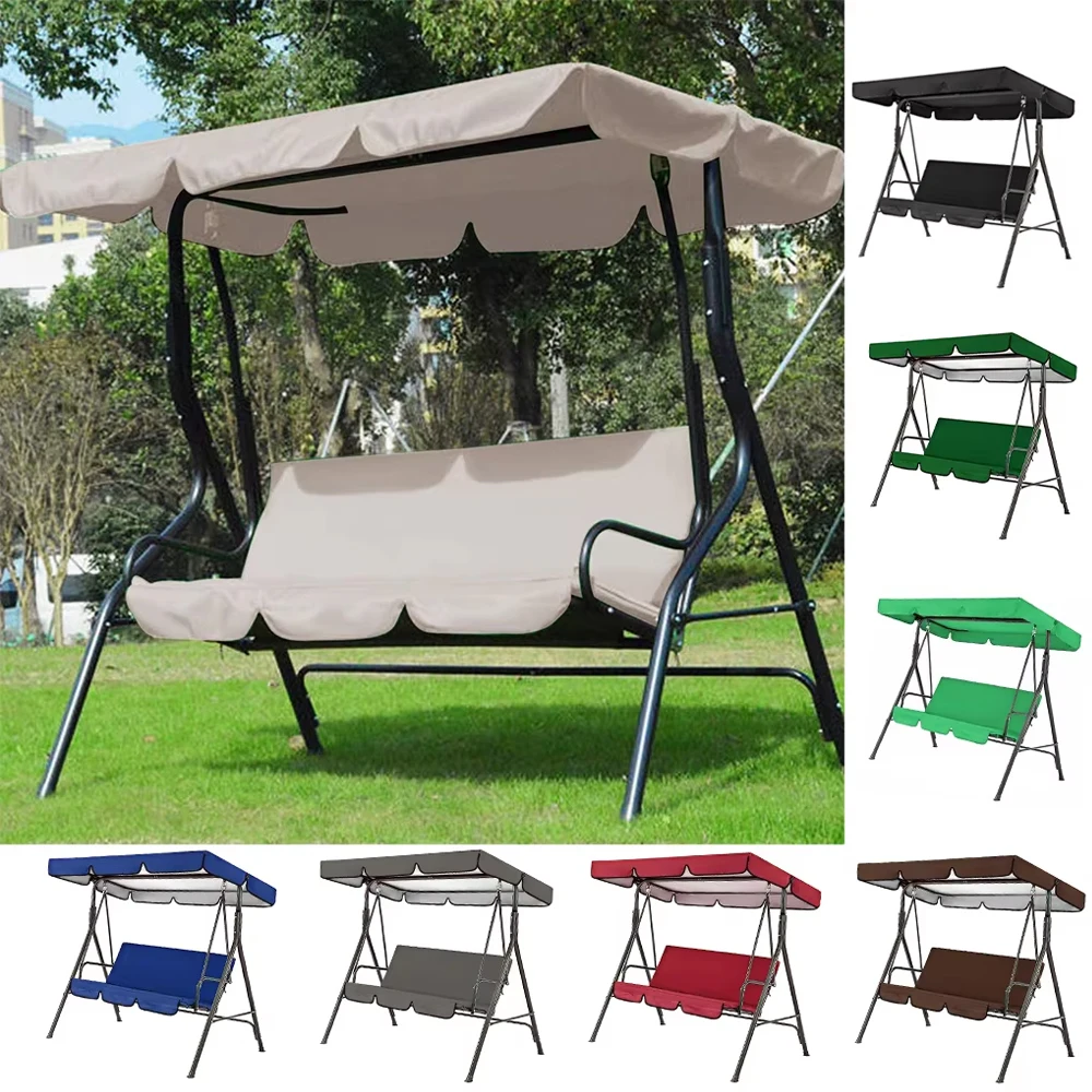 210D Gartenstühle Terrassen-Schaukelabdeckungs-Set Wasserdichtes UV-beständiges Schaukel-Vordach Sitzauflage Sonnenschutz