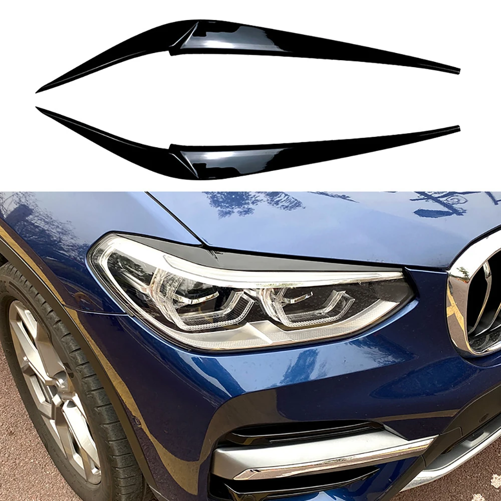 Frontscheinwerfer Augenbraue Abdeckung für BMW X3 X4 G01 G02 2018+ Auto Scheinwerfer Augendeckel Abdeckungen Image