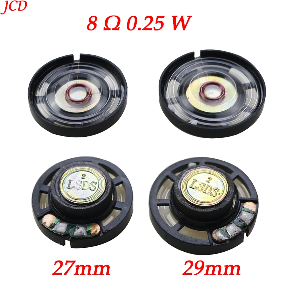 2 Teile/satz Neue Ultradünne Spielzeug Frühen Kindheit Bildung Maschine Auto Horn 8 Ohm 0,25 Watt 0,25 W 8R Lautsprecher Durchmesser 27 MM 29 MM Image