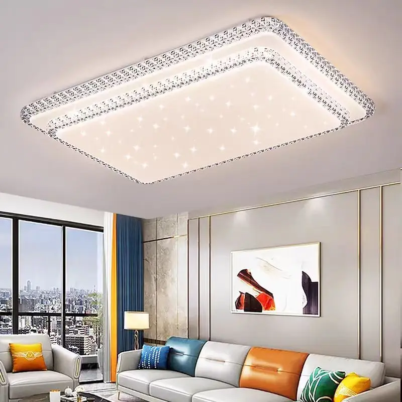 Moderne minimalistische LED-Kristall-Deckenleuchte, Heimdekoration, Beleuchtung für Wohnzimmer, Schlafzimmer, kreative geometrische Lampe, superhell