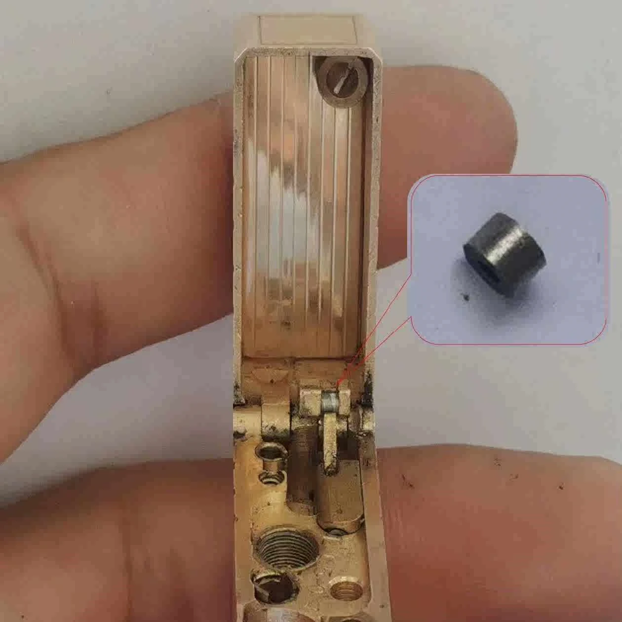 Edelstahl-Wellenhülse für Dupont L1, leichtere obere Deckelabdeckung, lose/öffnung/schwache Verbindung, Problemverbindung, Reparatur des inneren Teils Image
