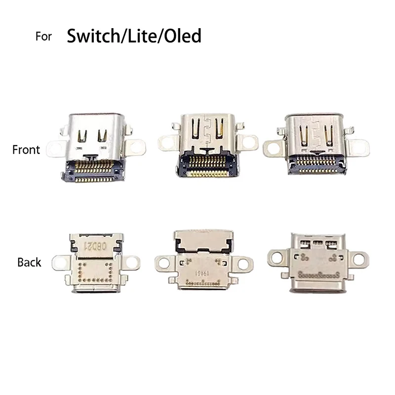 Ladeanschlussmodul für NS Switch Lite OLED Spielkonsole Stromanschluss USB-C Typ-C Ladebuchse Reparatur-Ersatzteile Image
