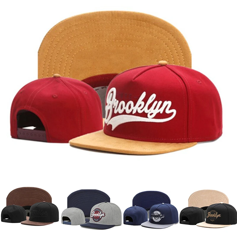 2024 neue Brooklyn künstliche Wildleder Hip Hop rote elastische Kappe Männer und Frauen Erwachsene Outdoor-Freizeit Sonnenschutz Baseball Cap Knochen