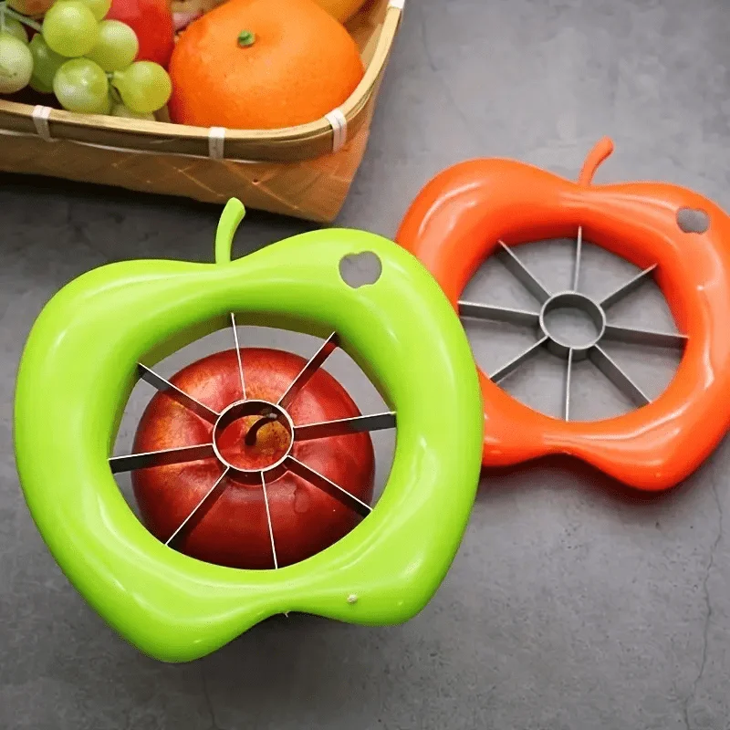 Obstschneider Edelstahl Apfel Schneidwerkzeuge Outdoor Camping Slicer Gemüsehacker Küchenhelfer und Zubehör Image