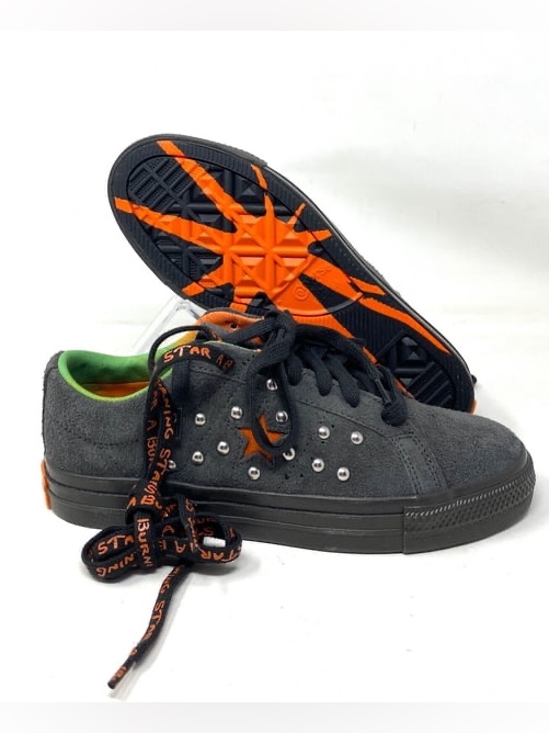 Converse Shoes | Converse One Star A Burning Star Black Sneakers Suede Men’s Sz 6.5 A01763c | Color: Black/Orange | Size: 6.5