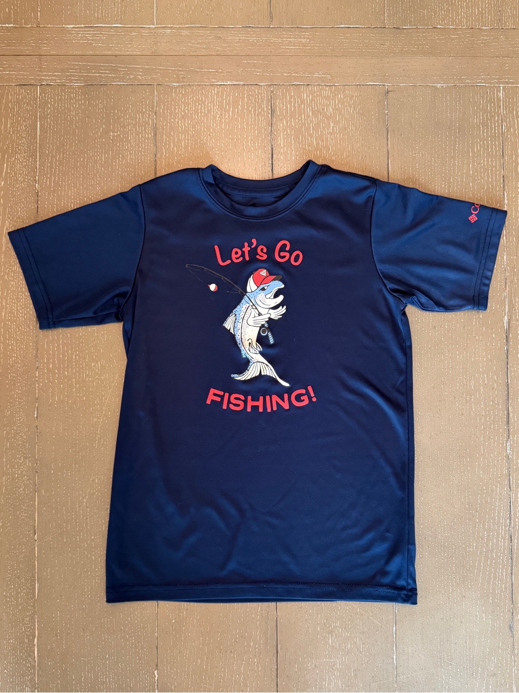 Columbia Shirts & Tops | Columbia Boys’ Short-Sleeve Performance Wear Navy Fishing Shirt Size M (10/12) | Color: Blue/Red | Size: 10b
