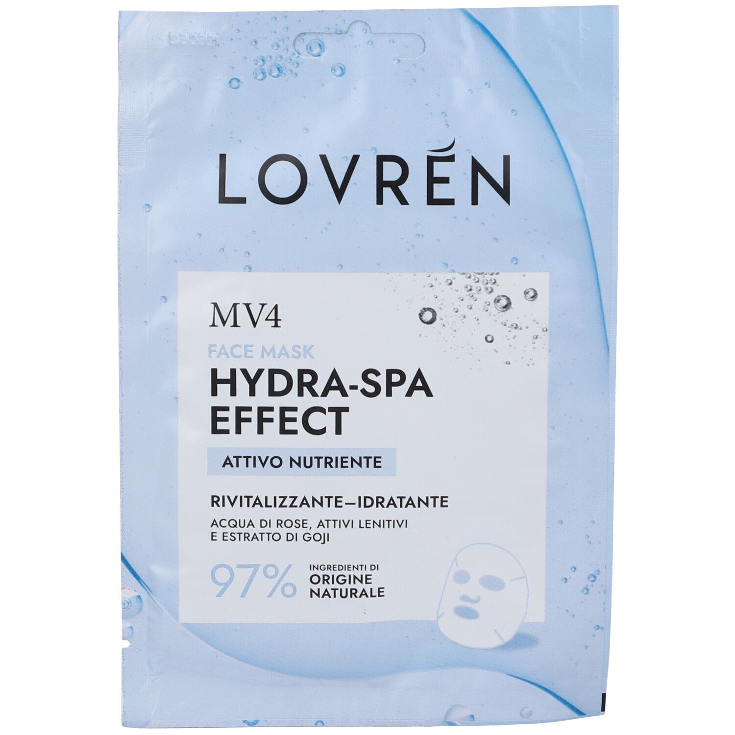 Lovren MV4 Hydra-Spa Effect Maschera Viso Nutriente 1 pz viso