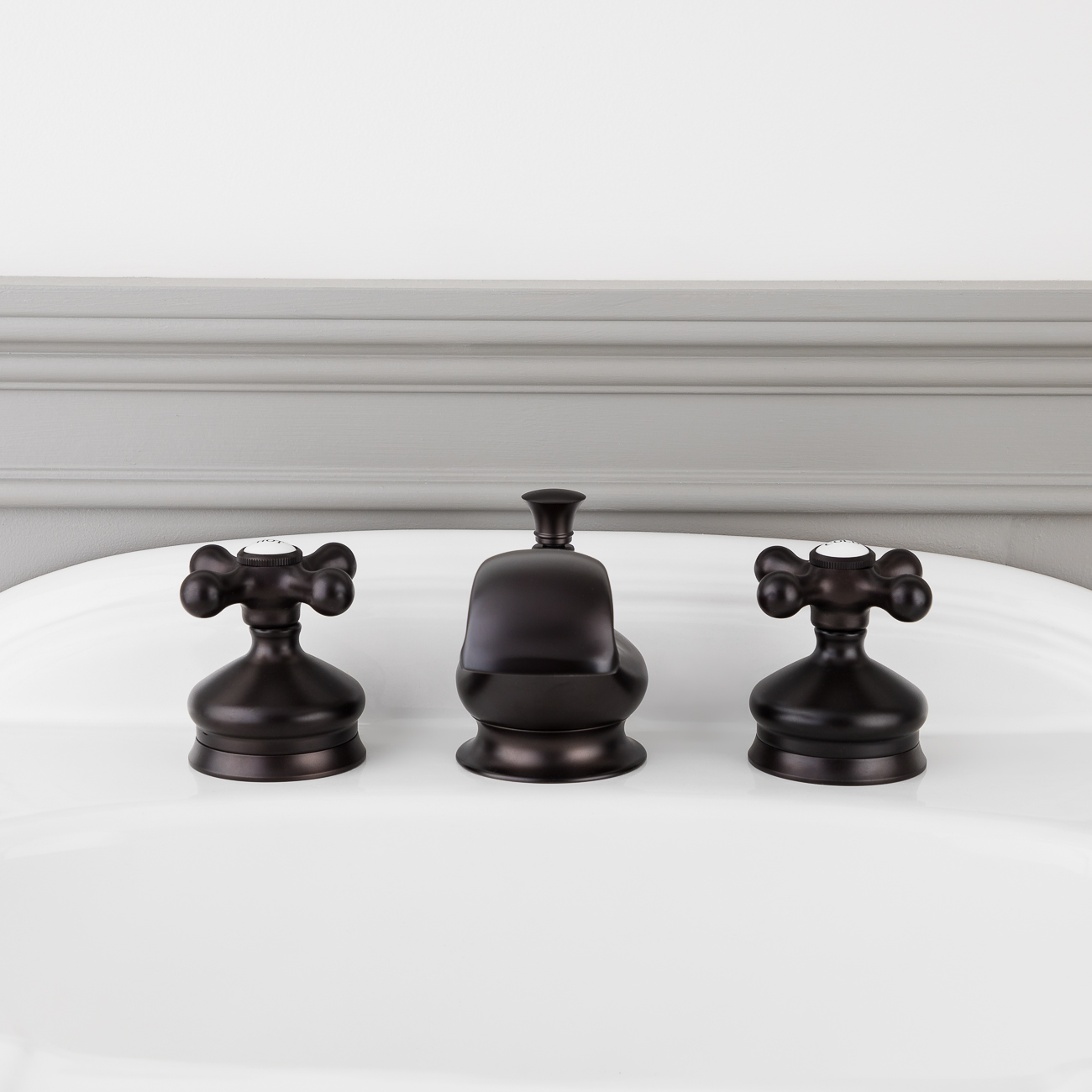 Randolph Morris Randolph Morris Widespread Bathroom Sink Faucet - Metal Cross Handles - Oil Rubbed Bronze RMB325MC-ORB